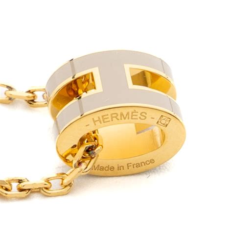 Hermes Marron Glace Mini Pop H pendant 